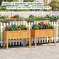 Wooden Raised Garden Planter Box with Bed Liner and Drainage Holes product image
