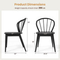  Wooden Dining Chair with High Spindle Backs (Set of 2 or 4) product image