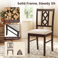 Dining Chairs with Hollowed Backrest and Padded Seat (Set of 2 or 4) product image