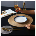 Round Woven Placemat with Braid Edge product image