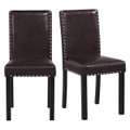 Dining Chair with Smooth Faux Leather Upholstery (Set of 2 or 4) product image