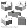 8-Piece Patio Rattan Furniture Set with Soft Cushions product image