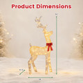 Golden Reindeer with 130 Warm Yellow LEDs product image