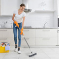 4-in-1 Upright Broom and Dustpan Set  product image
