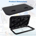 24" x 14" Deck Access Hatch with 180° Lid Hinge and Dual Locking Handles product image