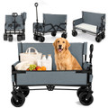 2-in-1 Foldable Wagon and Bench Seat Combo product image