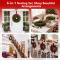 Nesting Christmas Wreath Set (6 Pieces)  product image