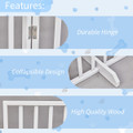 4-Panel 24" Retractable Freestanding Wood Dog Fence product image