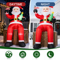 10.6-foot Sitting Santa Inflatable with 6 LED Lights product image