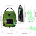Portable Solar Heating Camping Shower Bag with Handheld Showerhead product image