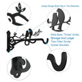 Decorative Wall Plant Hook with Unique Bird Design product image