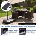 Cantilever Umbrella Base with Wheels and Cross Base  product image