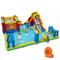 Inflatable Water Slide Bounce House with Climbing Wall and Splash Pool product image