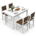 5-Piece Dining Table with Padded Dining Chairs  product image