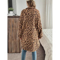 Women's Leopard Print Long Fleece Jacket product image