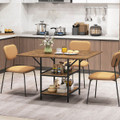 47” Rectangular Dining Table for 4-6People with 2-Layer Storage product image