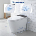 ADA Height Electric One-Piece Toilet with Multiple Flushing Options product image
