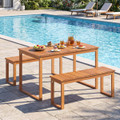 Outdoor Acacia Wood Dining Table product image