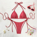 Halter Tie Triangle Cup Bikini Set product image