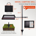 Folding Swivel Campfire Grill product image