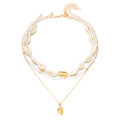 Women's Bohemian Layered Cowrie Choker product image