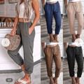 Women's Elastic Waist Drawstring Jogger Pants product image