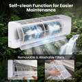 Mini Split Air Conditioner and Heater with 7 Operating Modes product image