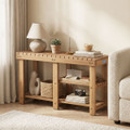 3-Tier Solid Wood Shoe Rack Bench  product image