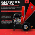 GreatCircleUSA Mini Wood Chipper and Shredder- 7HP 212CC Gas Engine product image