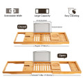 Expandable Bamboo Bathtub Caddy Tray product image