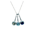 Cushion-Cut Vintage-Style Gemstone & Diamond Pendant product image