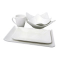 White Melamine 5-Piece Dinnerware Set product image