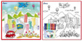 Kids' Washable Coloring Mat with 12 Washable Markers product image