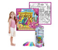 Kids' Washable Coloring Mat with 12 Washable Markers product image