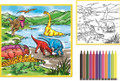 Kids' Washable Coloring Mat with 12 Washable Markers product image