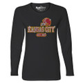 Women's Awesome Football Rhinestone Bling Long Sleeve Shirt product image