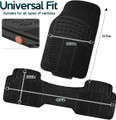 Zone Tech® 4-Piece All-weather Rubber Car Interior Floor Mats product image