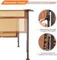 Outdoor 12’ x 9’ Retractable Pergola Canopy product image