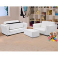 Kids' Faux Leather Sofa with Ottoman product image