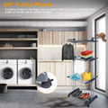 Rolling Collapsible Clothes Drying Rack product image