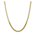 Unisex 14K Gold-Plated Flat Herringbone Chain product image
