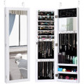 Wall or Door Mounted Mirrored Jewelry Cabinet product image