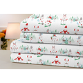 Bibb Home® 4-Piece Printed Cotton Flannel Sheet Set product image