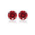 Round Jewel in Yellow and White Stud Earrings (2-Pair) product image