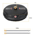 15-Inch Pressure Washer Surface Cleaner Attachment with Extension Wand product image