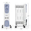 1500W Electric Oil Filled Radiator Space Heater product image