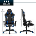 Reclining Gaming Chair with Massaging Lumbar Support product image
