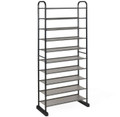 Space-Saving Metal Frame 10-Tier Shoe Organizer Rack product image