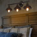 Modern Industrial 3-Light Antique Bronze Wall Fixture product image