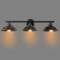 Modern Industrial 3-Light Antique Bronze Wall Fixture product image
